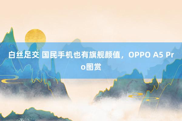 白丝足交 国民手机也有旗舰颜值，OPPO A5 Pro图赏